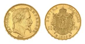 France 50 Francs 1866 BB at auction Beaussant Lefèvre - June 11, 2025