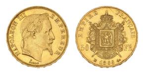 France 50 Francs 1866 BB at auction Beaussant Lefèvre - June 11, 2025