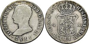 Spain 4 Reales 1811 M AI at auction Cayón - July 2, 2025