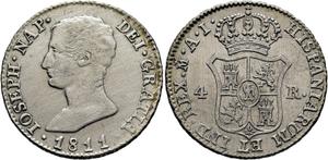 Spain 4 Reales 1811 M AI at auction Cayón - July 2, 2025