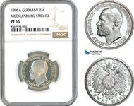 Alemania 2 marcos 1905 A "Mecklemburgo Vorpommern Strelitz" en subasta Pegasus Auctions - 8 de junio de 2025
