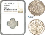 Polska Trojak 1599 F "Mennica wschowska" na aukcji Pegasus Auctions - 8 czerwca 2025