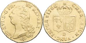 France Double Louis d'Or 1786 D at auction MDC Monaco - June 28, 2025