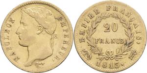 Франция 20 франков 1813 R на аукционе MDC Monaco - 28 июня 2025