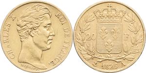 Франция 20 франков 1826 A на аукционе MDC Monaco - 28 июня 2025