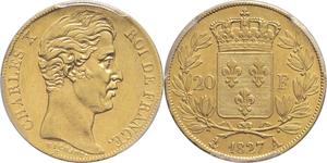 Франция 20 франков 1827 A на аукционе MDC Monaco - 28 июня 2025