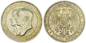 Germany 3 Mark 1911 A "Prussia" at auction Auctiones - June 15, 2025