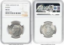 Deutschland 2 Mark 1898 G "Baden" auf der Auktion Heritage - 22. Juni 2025