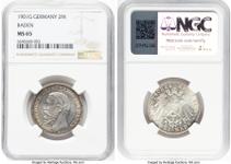 Deutschland 2 Mark 1901 G "Baden" auf der Auktion Heritage - 22. Juni 2025