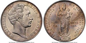 Baviera 2 florines 1855 "Estatua de Madonna" en subasta Heritage - 22 de junio de 2025