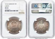 Germany 3 Mark 1912 A "Lubeck" at auction Heritage - June 22, 2025