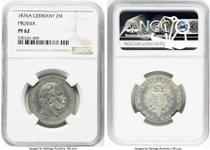 Alemania 2 marcos 1876 A "Prusia" en subasta Heritage - 22 de junio de 2025
