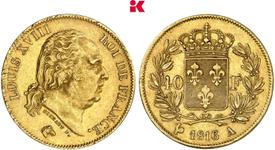 Франция 40 франков 1816 A на аукционе Künker - 5 июля 2025