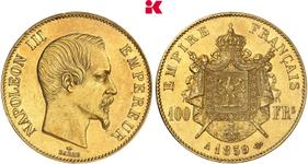 France 100 Francs 1859 A at auction Künker - July 5, 2025