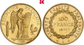 France 100 Francs 1899 A at auction Künker - July 5, 2025