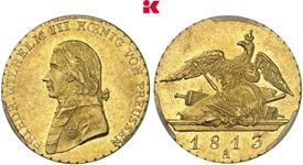 Preußen Doppelter Friedrichs d'or 1813 A auf der Auktion Künker - 5. Juli 2025