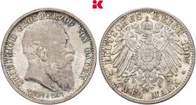 Deutschland 2 Mark 1907 G "Baden" auf der Auktion Künker - 8. Juli 2025