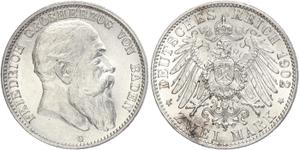 Deutschland 2 Mark 1902 G "Baden" auf der Auktion WAG - 15. Juni 2025