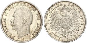 Deutschland 2 Mark 1911 G "Baden" auf der Auktion WAG - 15. Juni 2025