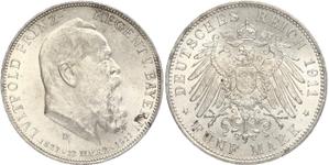 Germany 5 Mark 1911 D "Bayern" at auction WAG - June 15, 2025