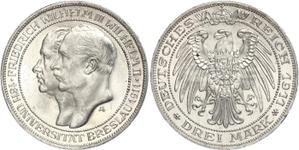 Germany 3 Mark 1911 A "Prussia" at auction WAG - June 15, 2025