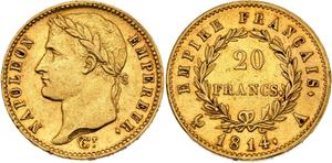 Франция 20 франков 1814 A на аукционе Maison R&C - 1 июля 2025