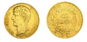Франция 40 франков AN XI (1802-1803) A на аукционе ALDE Auction - 25 июня 2025