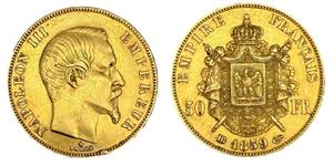 Франция 50 франков 1859 BB на аукционе ALDE Auction - 25 июня 2025