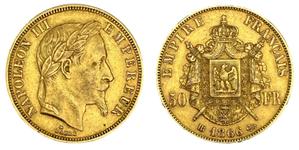 France 50 Francs 1866 BB at auction ALDE Auction - June 25, 2025