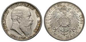 Deutschland 2 Mark 1907 "Baden" auf der Auktion Via - 23. Juni 2025