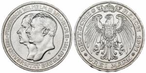 Germany 3 Mark 1911 A "Prussia" at auction Münzen Gut-Lynt - June 29, 2025