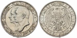 Germany 3 Mark 1911 A "Prussia" at auction Münzen Gut-Lynt - June 29, 2025