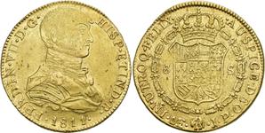Peru 8 Escudos 1811 JP at auction Jesús Vico - June 25, 2025
