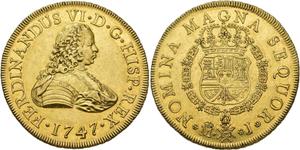 España 8 escudos 1747 M J en subasta Jesús Vico - 26 de junio de 2025