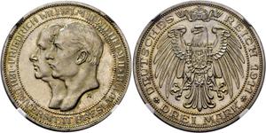 Germany 3 Mark 1911 A "Prussia" at auction Cayón - July 9, 2025