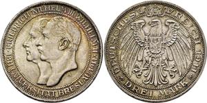 Germany 3 Mark 1911 A "Prussia" at auction Cayón - July 9, 2025