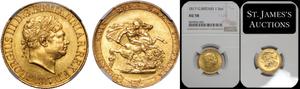 United Kingdom Sovereign 1817 at auction St James’s - July 15, 2025