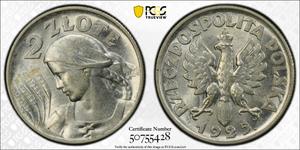 Poland 2 Zlote 1925 at auction Stephen Album - July 15, 2025