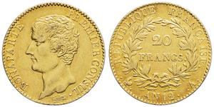 Франция 20 франков AN 12 (1803-1804) A "CONSUL" на аукционе MDC Monaco - 31 августа 2025