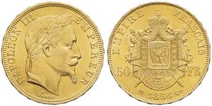 France 50 Francs 1866 BB at auction MDC Monaco - August 31, 2025