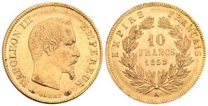 Francja 10 franków 1859 A na aukcji Künker - 24 lipca 2025