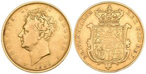 Gran Bretaña Soberano 1826 en subasta Künker - 24 de julio de 2025