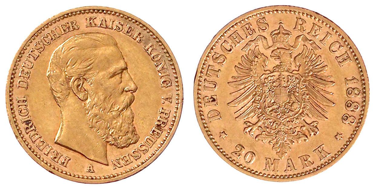 20 Mark 1888 A 