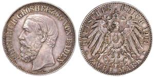 Deutschland 2 Mark 1901 G "Baden" auf der Auktion Teutoburger - 13. September 2025