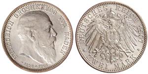 Deutschland 2 Mark 1907 "Baden" auf der Auktion Teutoburger - 13. September 2025