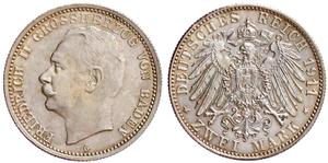 Deutschland 2 Mark 1911 G "Baden" auf der Auktion Teutoburger - 13. September 2025