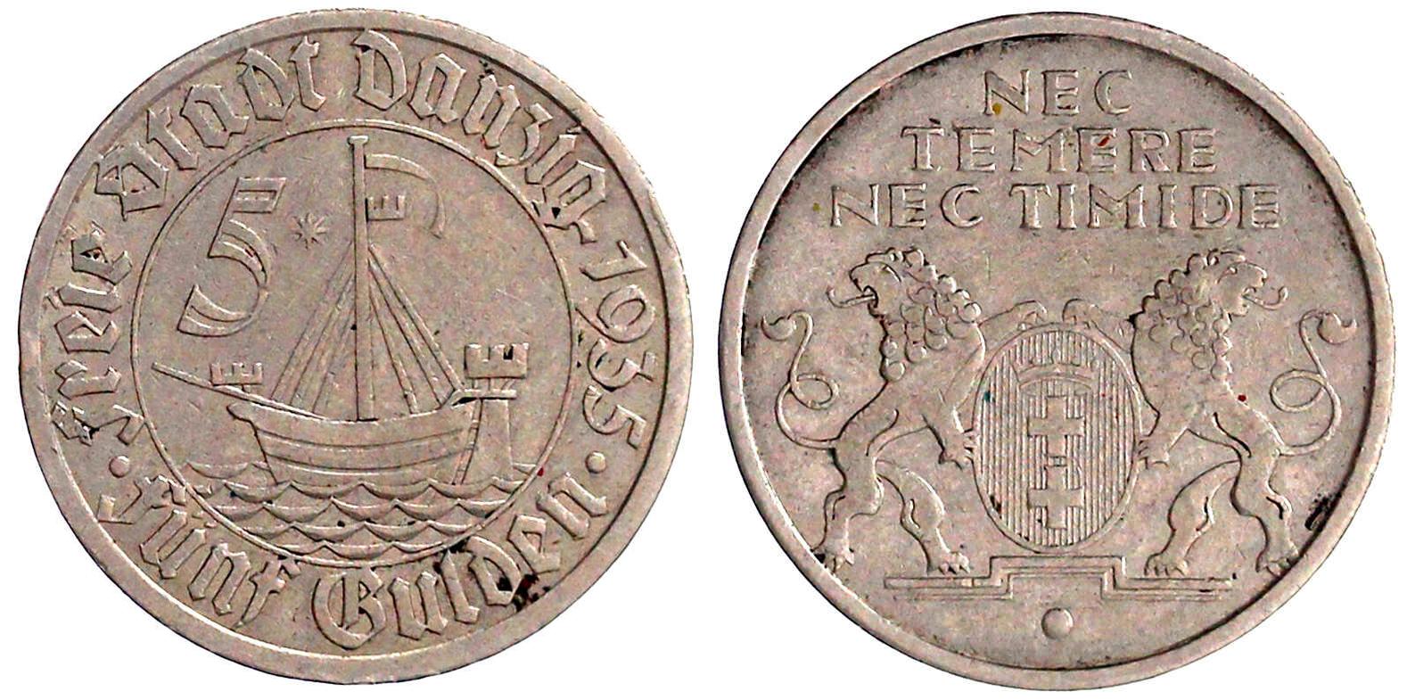 コレクション DANZIG 5 Gulden 1935 5 Gulden 1935 