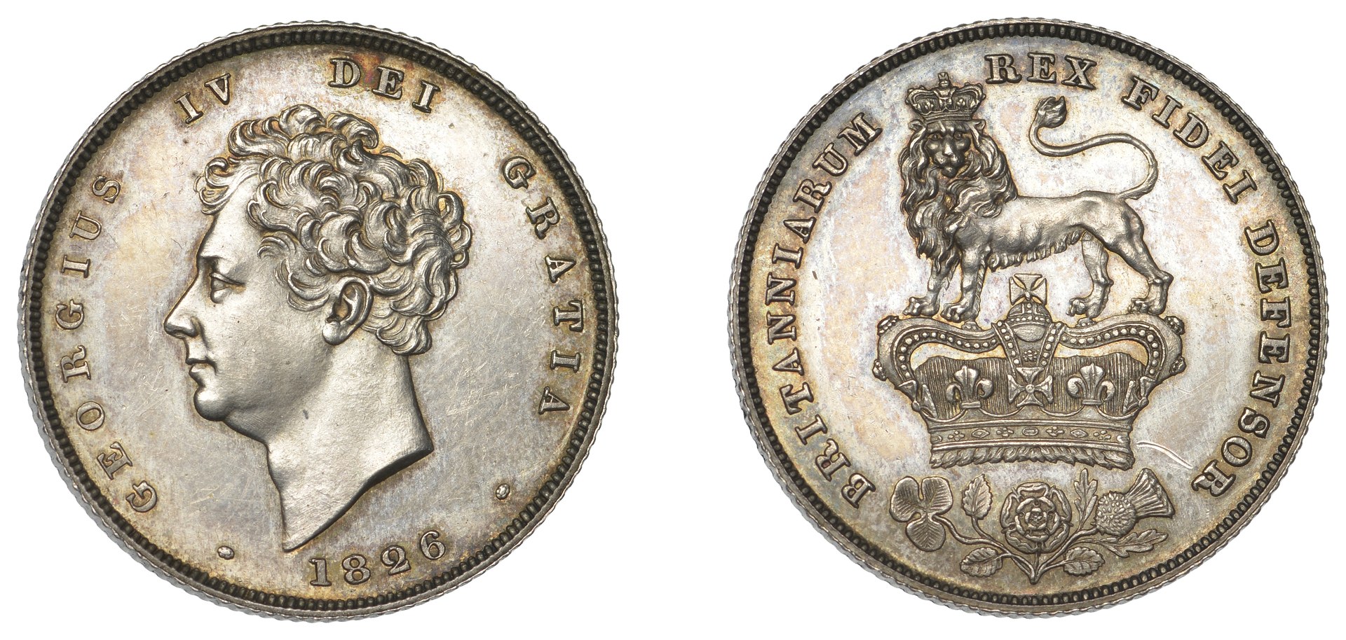 Shilling 1826 - Silver Coin Value - United Kingdom, George IV