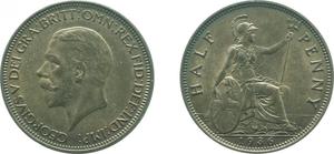 Gran Bretaña Medio Penique 1936 en subasta Heritage Eur - 24 de mayo de 2014