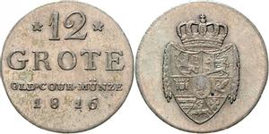 Oldenburg 12 Grote 1816 auf der Auktion Teutoburger - 27. Februar 2016